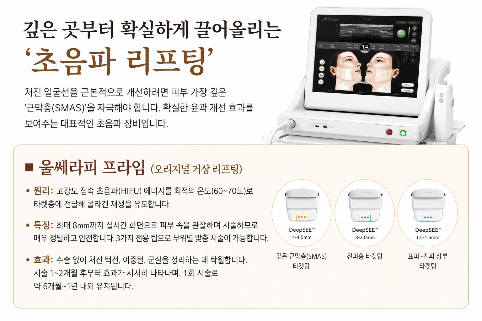 울쎄라피 프라임 장비 안내(AI이미지활용)