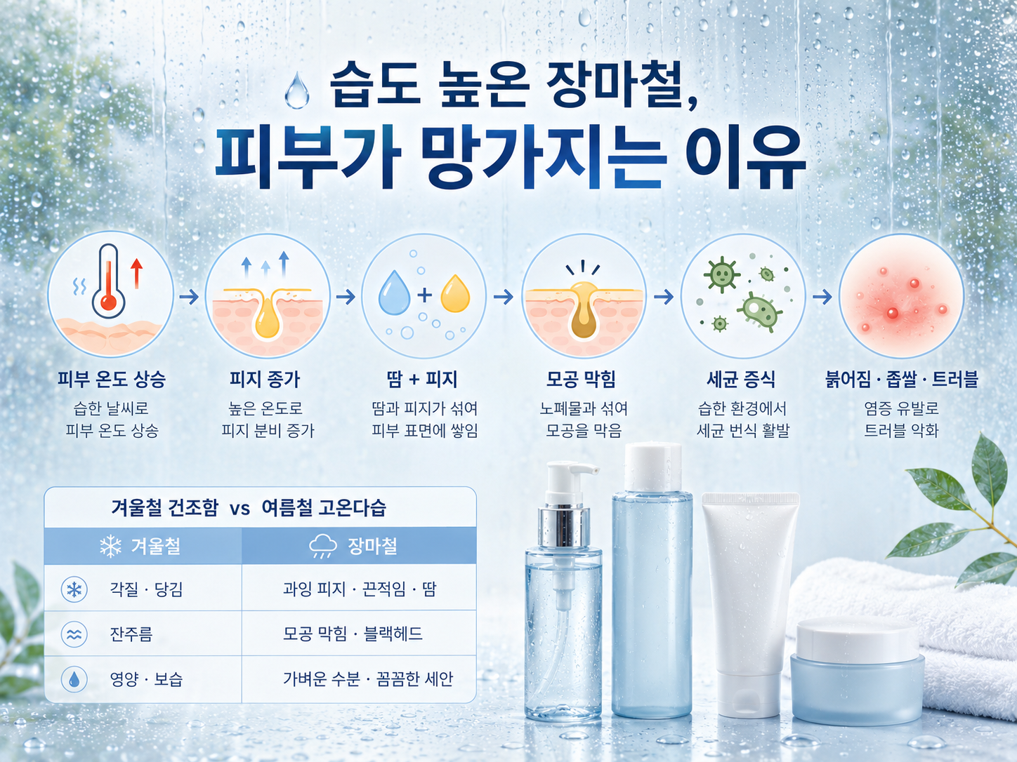 여름,장마철,습기,장마