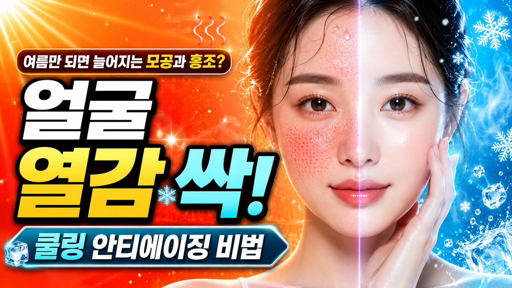 자외선과 적외선 열기가 피부 탄력과 피지선에 미치는 영향 인포그래픽