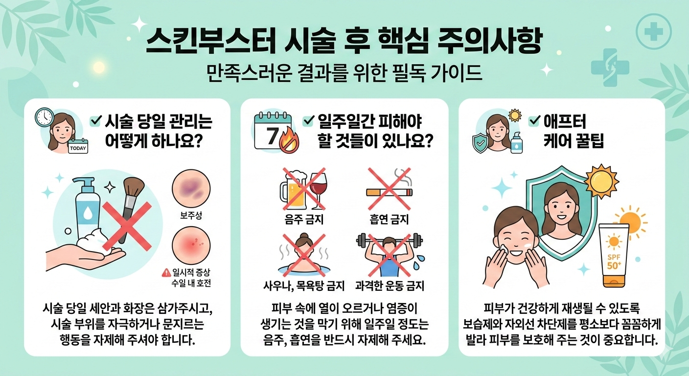 쥬베룩, 리쥬란힐러 주의사항
